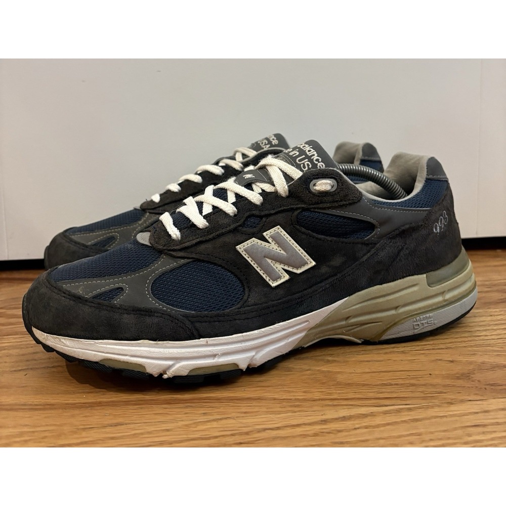New Balance Classic 993 Men's Made In USA Navy/White Sneakers MR993NV Size 11 D